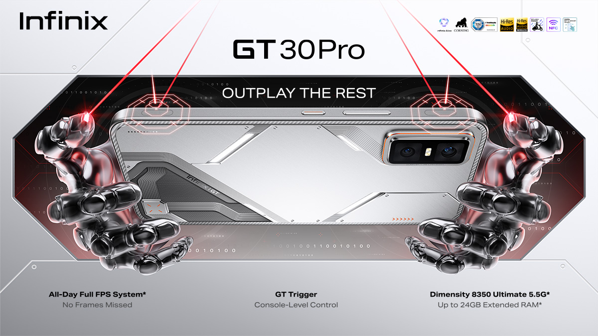 Infinix Launches GT 30 Pro: A Gaming Flagship Built to Carry with All-Day Full FPS Performance