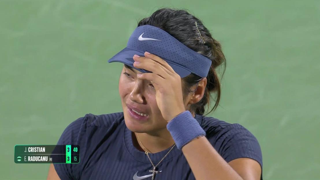 ‘It hasn’t been easy’ – Emma Raducanu breaks down in tears on court at Korea Open