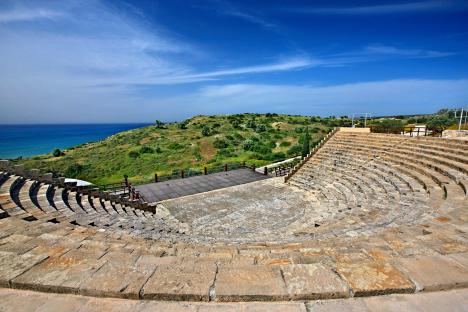Ancient Roman theatre at Kourion, Cyprus.