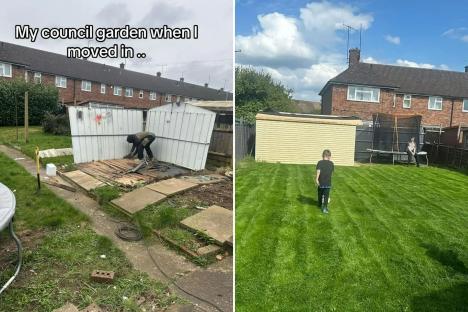 I did up my council house garden on a budget – trolls fume I got ‘taxpayer subsidised housing’ when I have spare cash