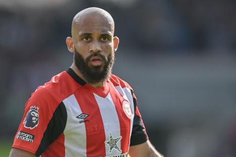 Bryan Mbeumo of Brentford FC during a Premier League match.