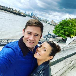 Kym Marsh and Scott Ratcliff in London.