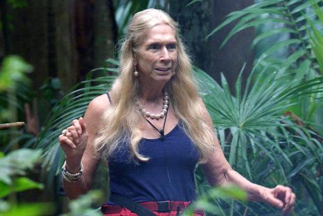 Lady Colin Campbell leaving the "I'm A Celebrity...Get Me Out Of Here!" TV show.