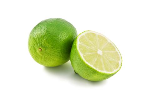 Whole lime and lime half.