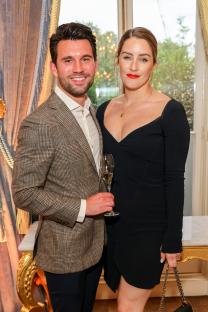 Ethan Boroian and Lucie Jones at the Royal Ascot Gold Cup Dinner.