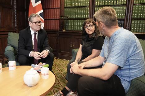 Figen and Stuart Murray meeting with Keir Starmer to discuss Martyn's Law.