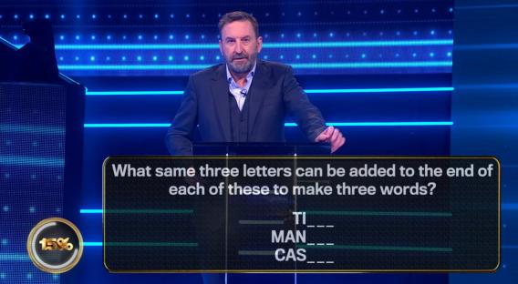 Game show question: What three letters can be added to 
