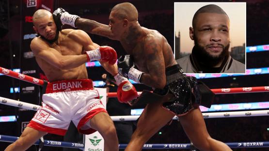 Chris Eubank Jr seen for first time since epic Conor Benn win to reveal he underwent surgery in live TV interview
