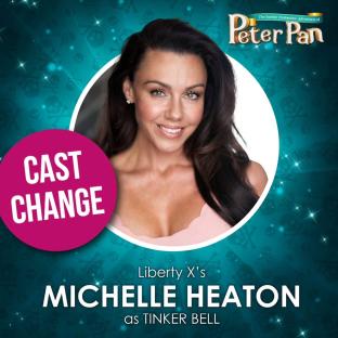 Michelle Heaton as Tinker Bell in Peter Pan.