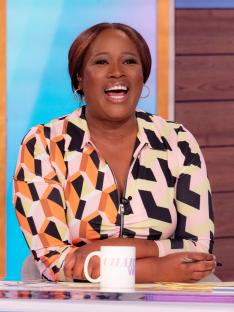 Charlene White and Frankie Bridge on the Loose Women TV show.