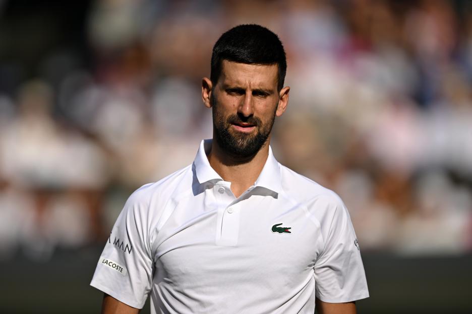 Novak Djokovic at Wimbledon.