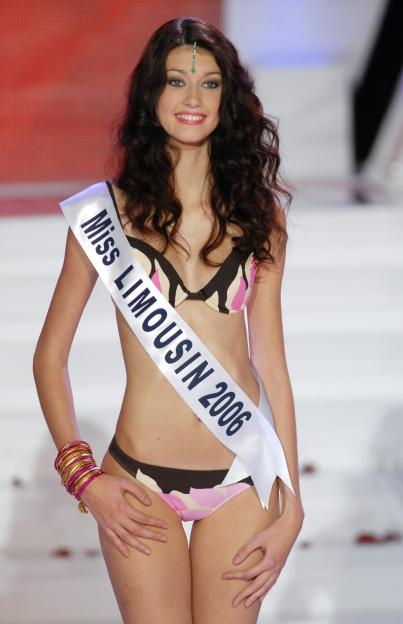 Sophie Vouzelaud, Miss Limousin 2006, in a swimsuit.