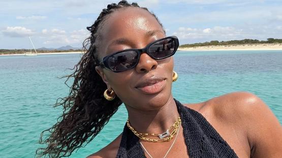 CBB host AJ Odudu shows off her incredible body in a bikini as she enjoys a relaxing holiday after drama-filled series