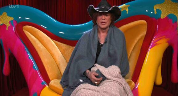 Mickey Rourke in the diary room.