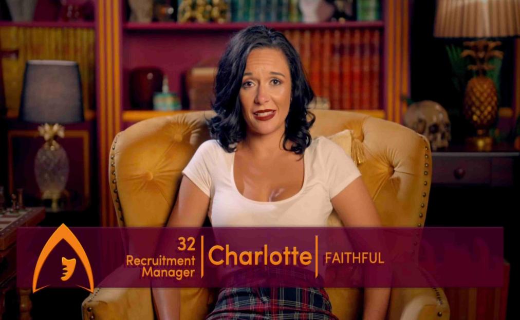 Charlotte, a 32-year-old recruitment manager, from BBC's The Traitors.