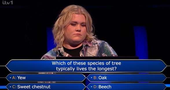 Who Wants to be a Millionaire contestant loses huge amount of money on tricky tree question – but would you have got it?