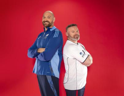 EMBARGOED TO 0001 TUESDAY MARCH 11 Handout photo provided by Soccer Aid 2025 of Tyson Fury and Wayne Rooney who will co-manage England for Soccer Aid for UNICEF 2025, which takes place on Sunday June 15 at Old Trafford, Manchester. Issue date: Tuesday March 11, 2025. PA Photo. See PA story SHOWBIZ Soccer Aid. Photo credit should read: Soccer Aid 2025/PA Wire NOTE TO EDITORS: This handout photo may only be used in for editorial reporting purposes for the contemporaneous illustration of events, things or the people in the image or facts mentioned in the caption. Reuse of the picture may require further permission from the copyright holder.