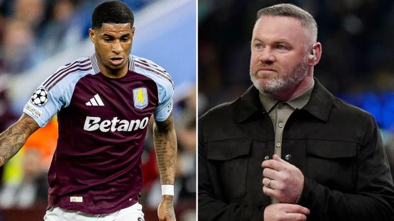 Wayne Rooney sends message to Marcus Rashford after Man Utd loanee’s ‘fantastic’ showing for Aston Villa