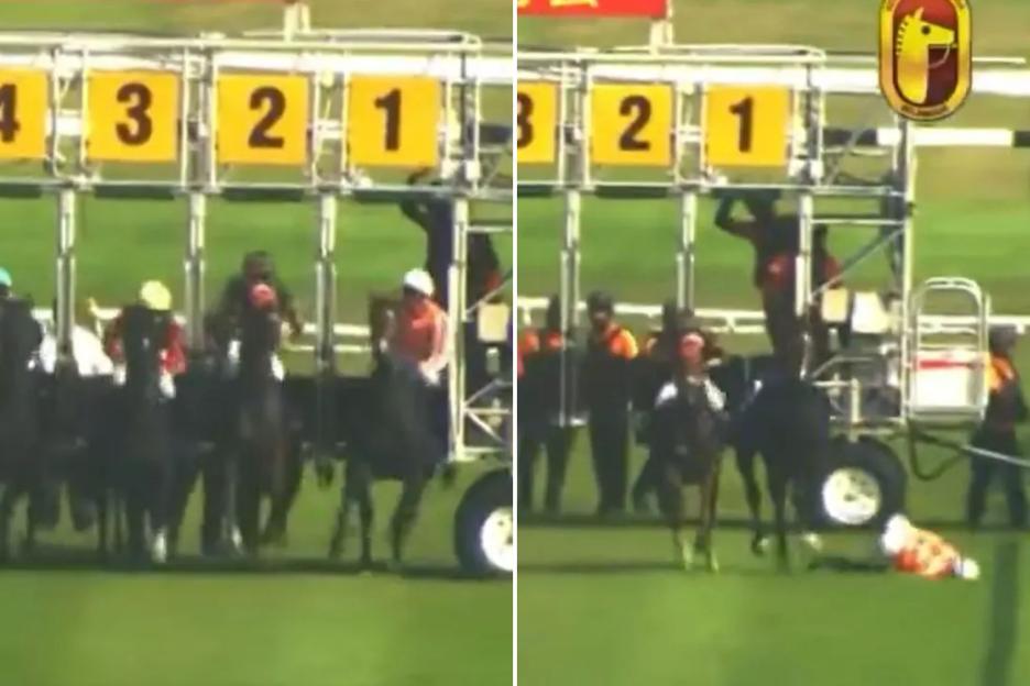 Jockey who fled country after ‘practically jumping off’ horse hit with massive 18-month ban and fine