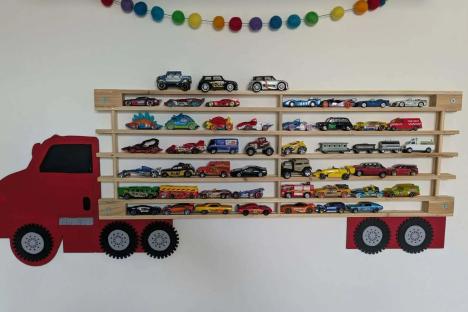 I decluttered my son’s bedroom with a £4 B&M shoe rack hack that looks super stylish & way more expensive – he loves it