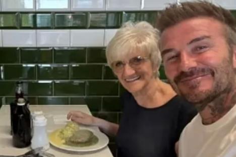 David Beckham reveals his mum ‘hasn’t stopped crying’ as they reunite for surprisingly budget meal out