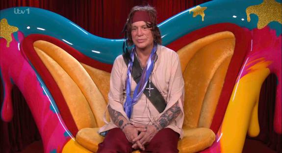 Mickey Rourke in the Diary Room during Celebrity Big Brother.