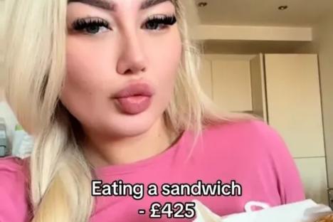 I use my ‘pretty privilege’ to rake in hundreds doing mundane tasks – one man pays me £425 to eat sandwiches on camera