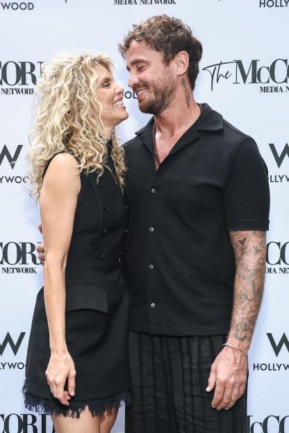 AnnaLynne McCord and Danny Cipriani at an Emmy Nomination Celebration.