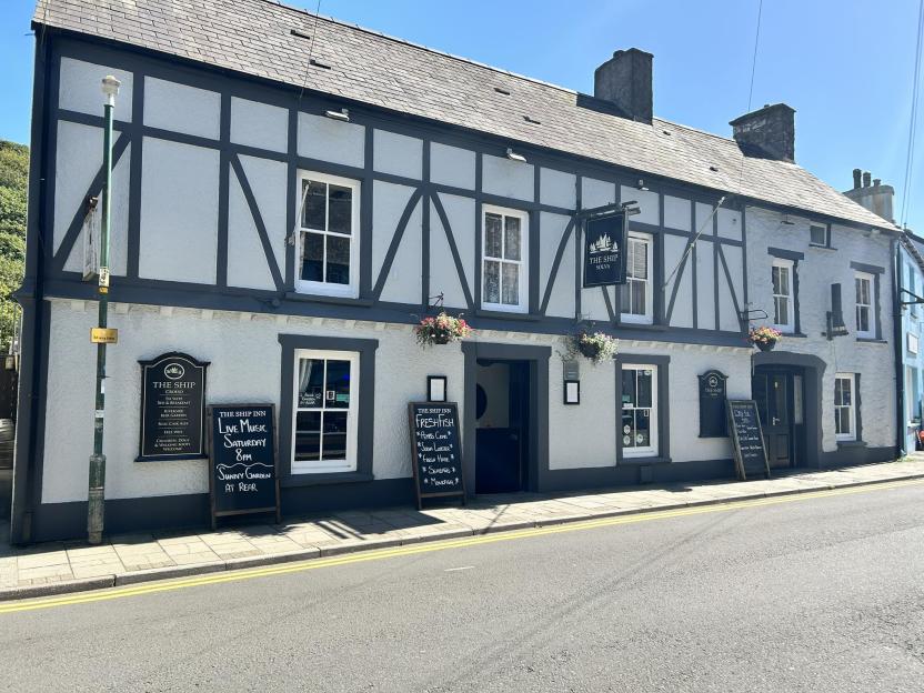The Ship Inn pub in Solva, Wales.