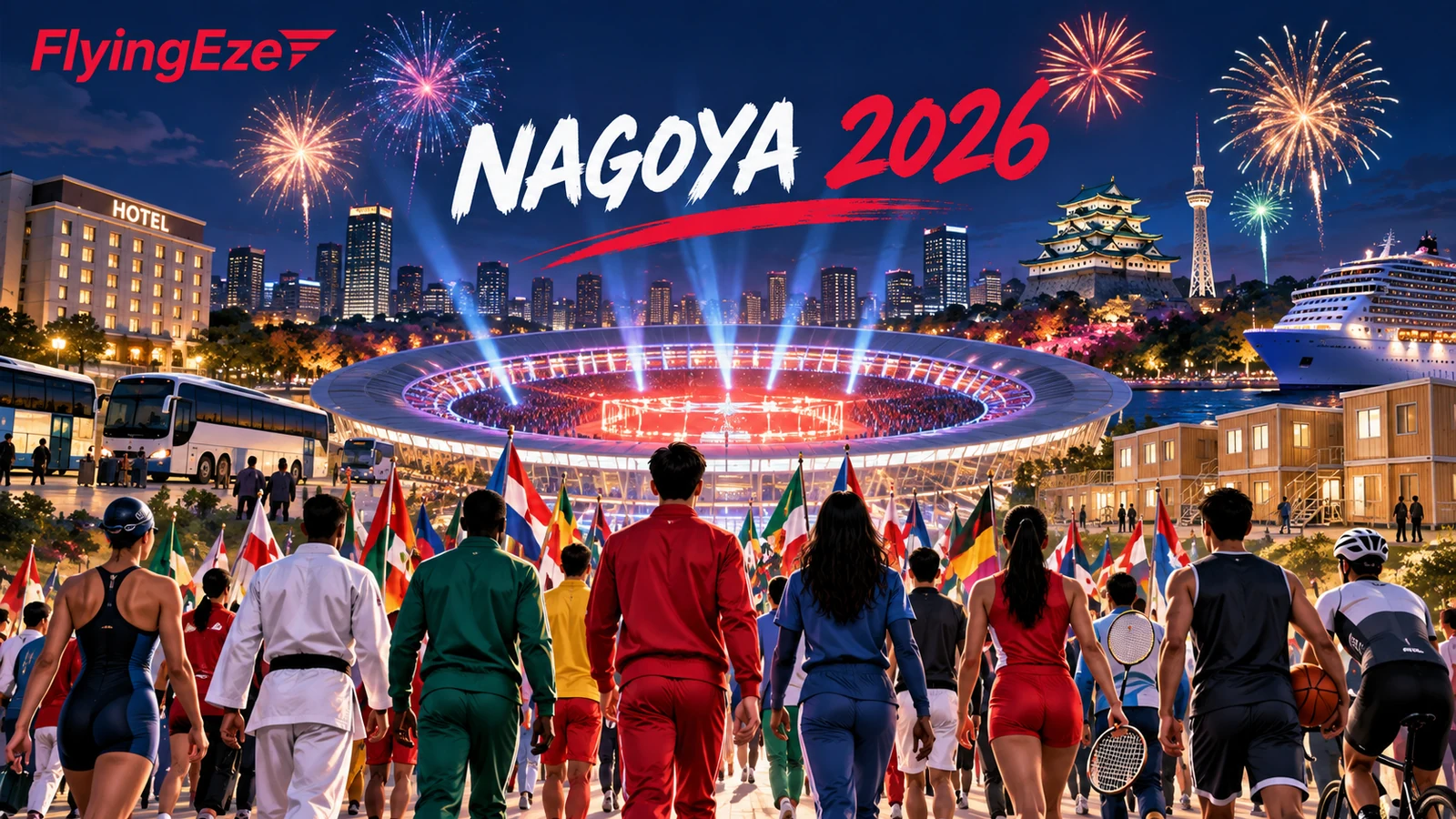 Asian Games Open in Nagoya After Troubled Build-Up and Logistics Problems