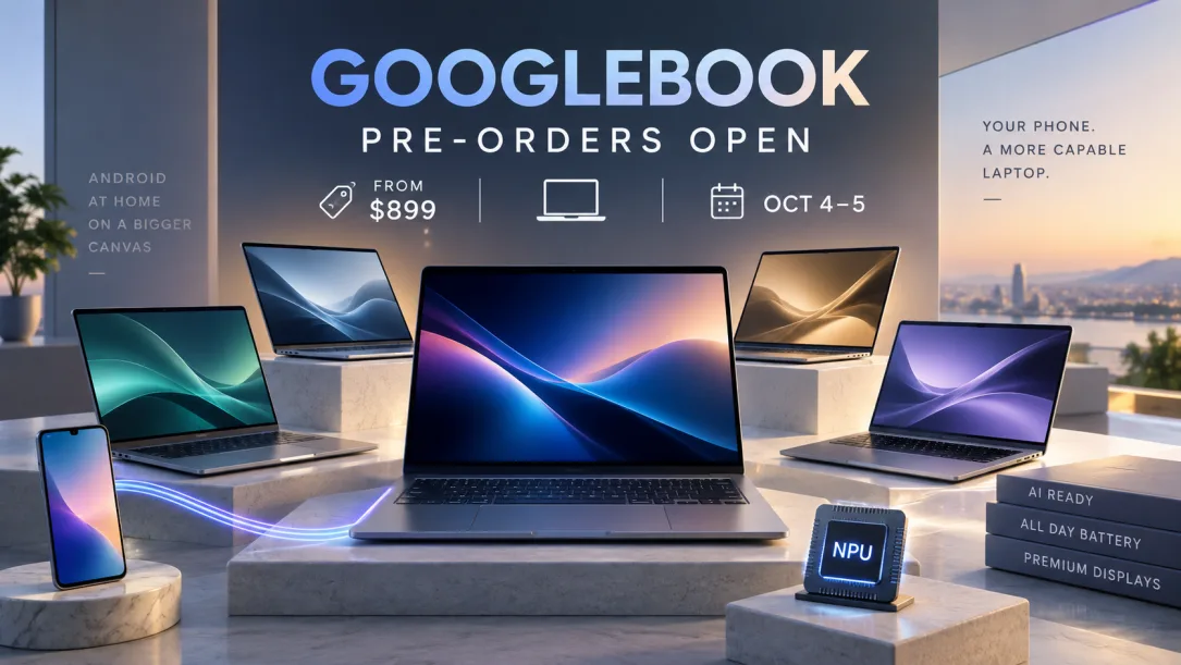 Googlebook Pre-Orders Open: Price, Specs and Release Dates