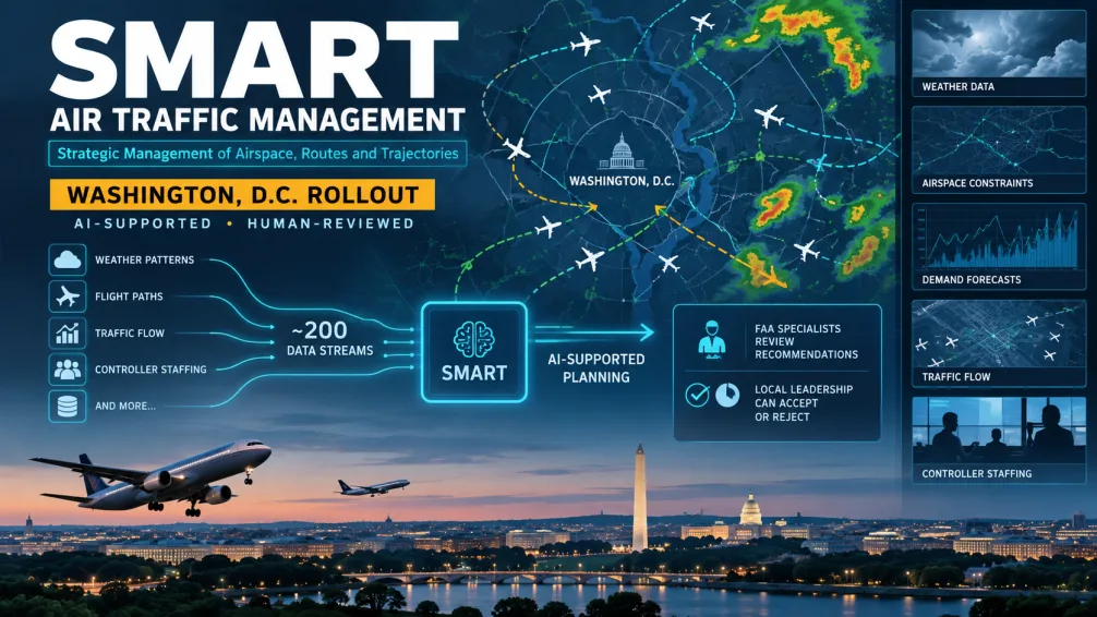 FAA Launches SMART AI Tool to Help Reduce Flight Delays