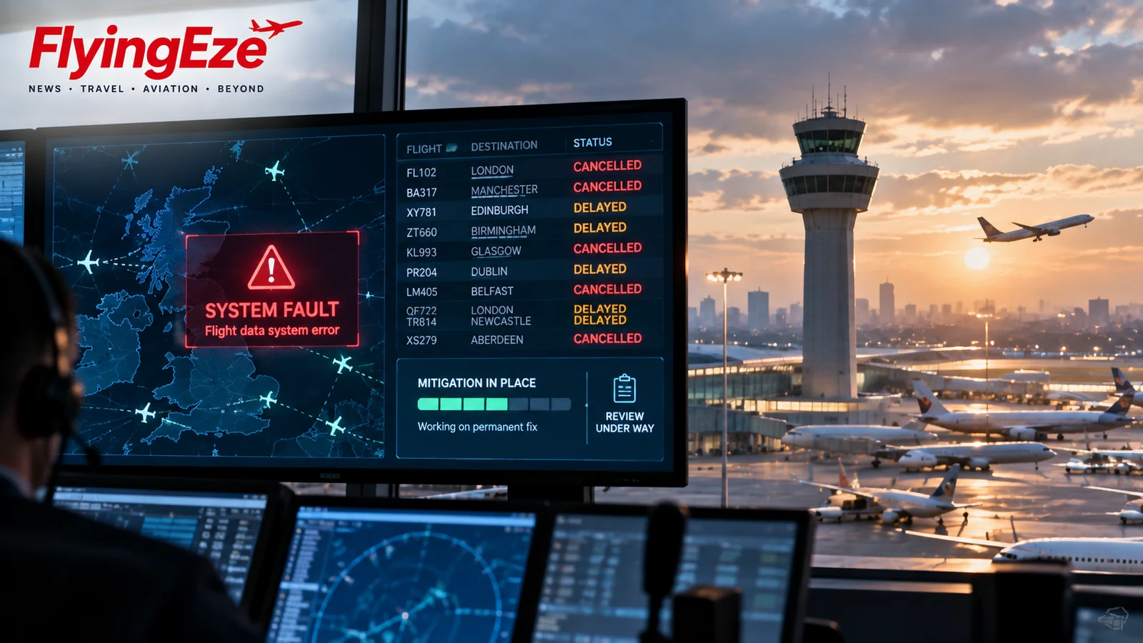 UK Air Traffic Control Outage Traced to Software Defect After 2,000 Flight Cancellations