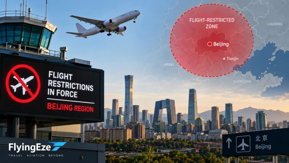 Beijing’s Vast New Flight-Restricted Zone Takes Effect Today