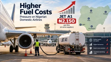 Nigeria Airlines Face Fresh Pressure as Jet Fuel Hits ₦2,150