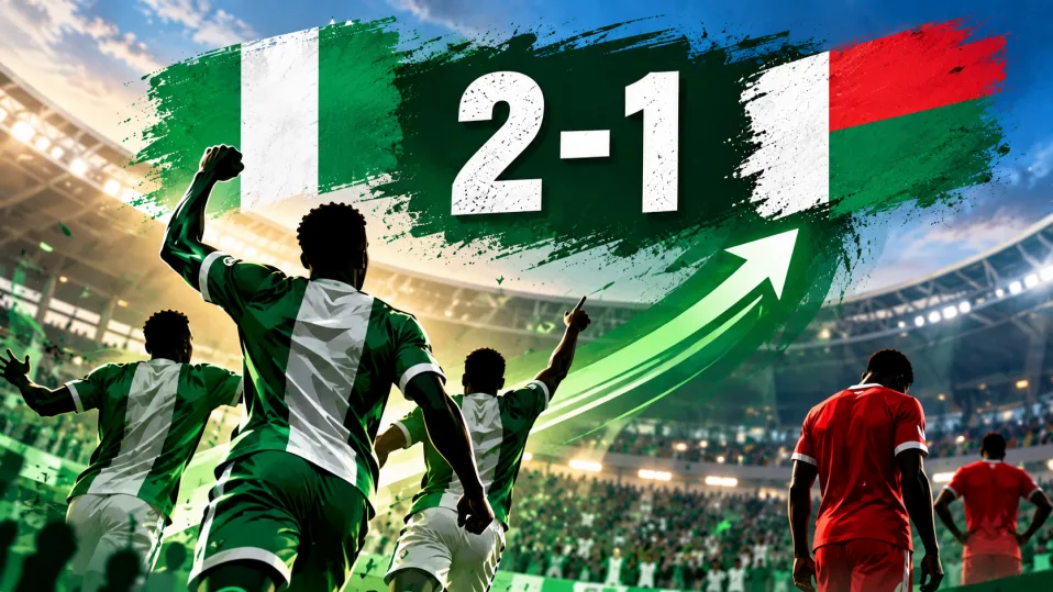 Nigeria fight back to beat Madagascar 2-1 in AFCON 2027 qualifier