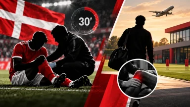Patrick Dorgu returns to Man Utd after Denmark injury