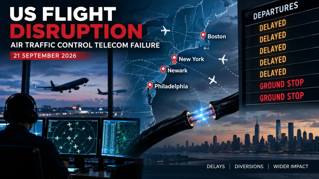 Thousands of US Flights Disrupted After FAA Telecom Failure Hits Northeast Airports