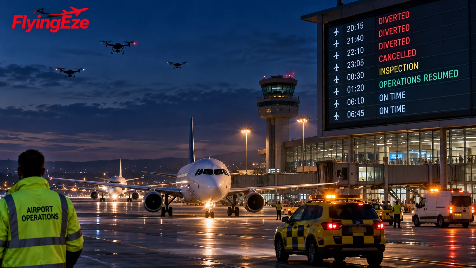 Luxembourg Airport Reopens After Drone Alert Diverts 19 Flights