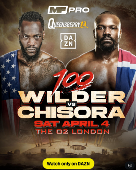 Deontay Wilder vs. Derek Chisora Officially Set for Epic London Showdown on DAZN!