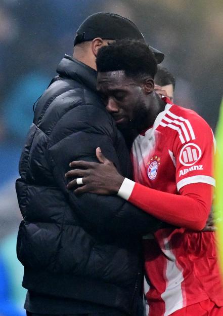 Alphonso Davies Breaks Down in Tears After Injury on Return, Comforted by Parents
