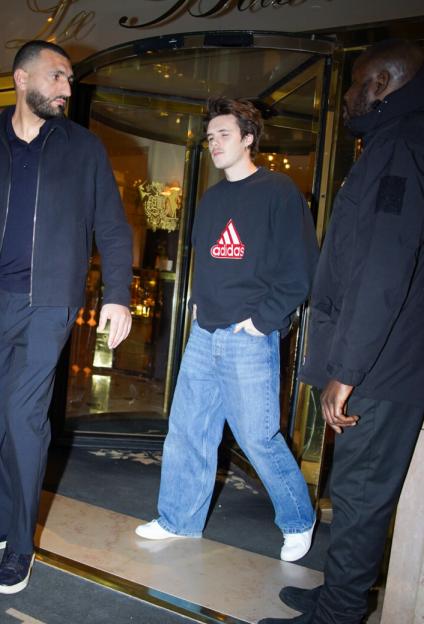 Cruz And Romeo Beckham Arrive At Restaurant Kaspia With Kim Turnbull In Paris ? 24 Jan 2026