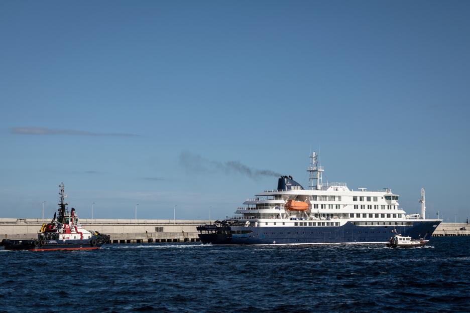 Cruise Ship MV Hondius Docks In Tenerife