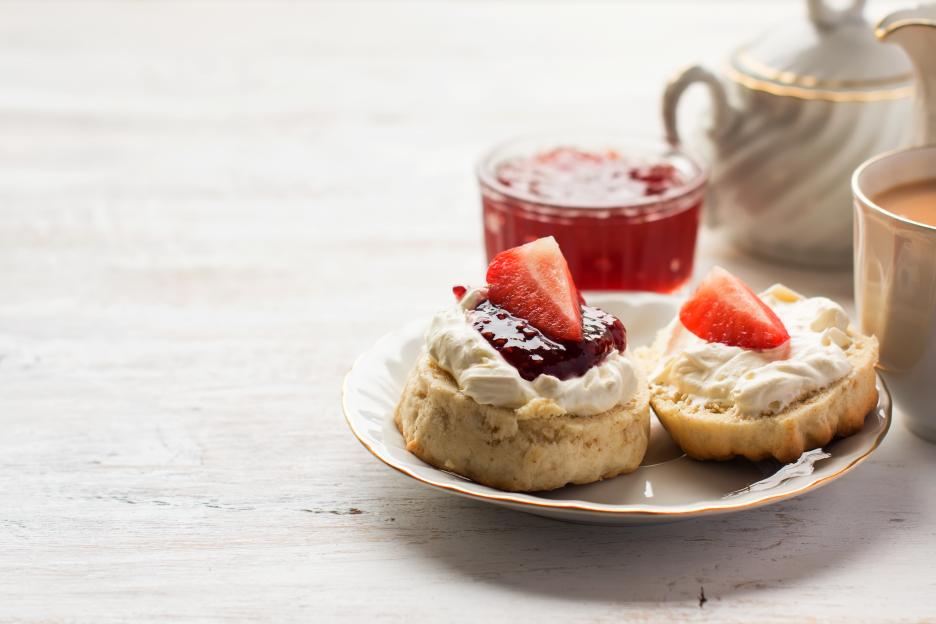 English cream teas with scones