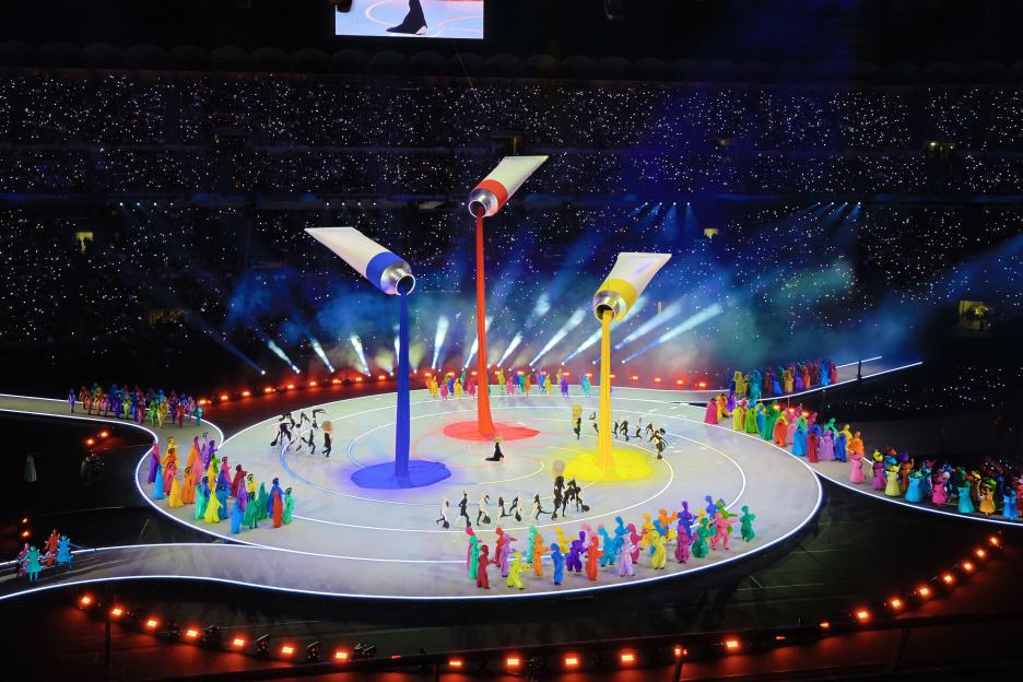 Opening Ceremony of the Milano Cortina 2026 Olympic Winter Games at Milano San Siro Olympic Stadium.