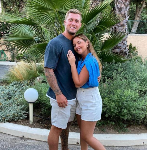 Dan Osborne and Jacqueline Jossa posing together.