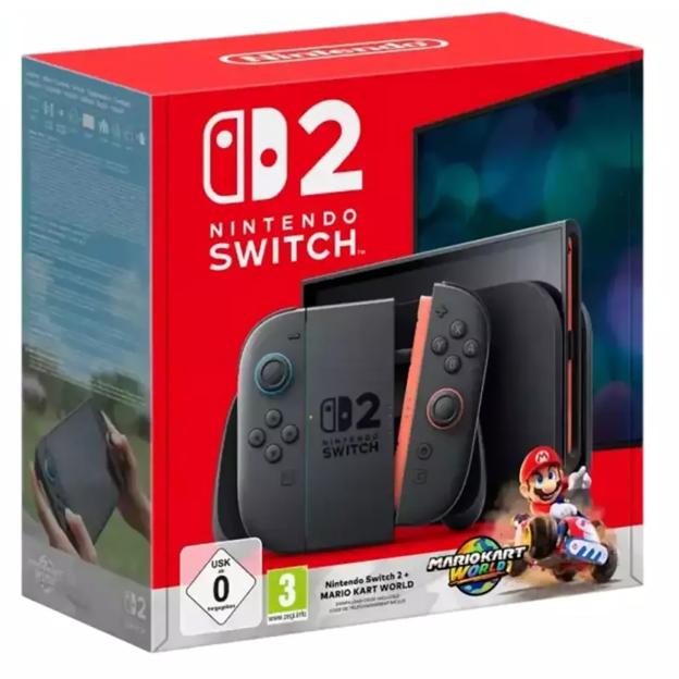 Nintendo Switch 2 with Mario Kart World bundle.