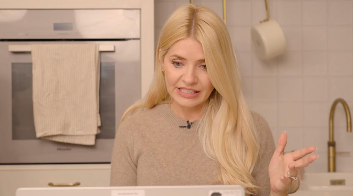Holly Willoughby speaking in a video for VOY preview.