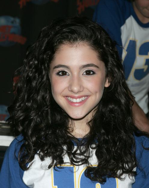 Actress Ariana Grande from the Broadway Cast of 13 smiles at Planet Hollywood.