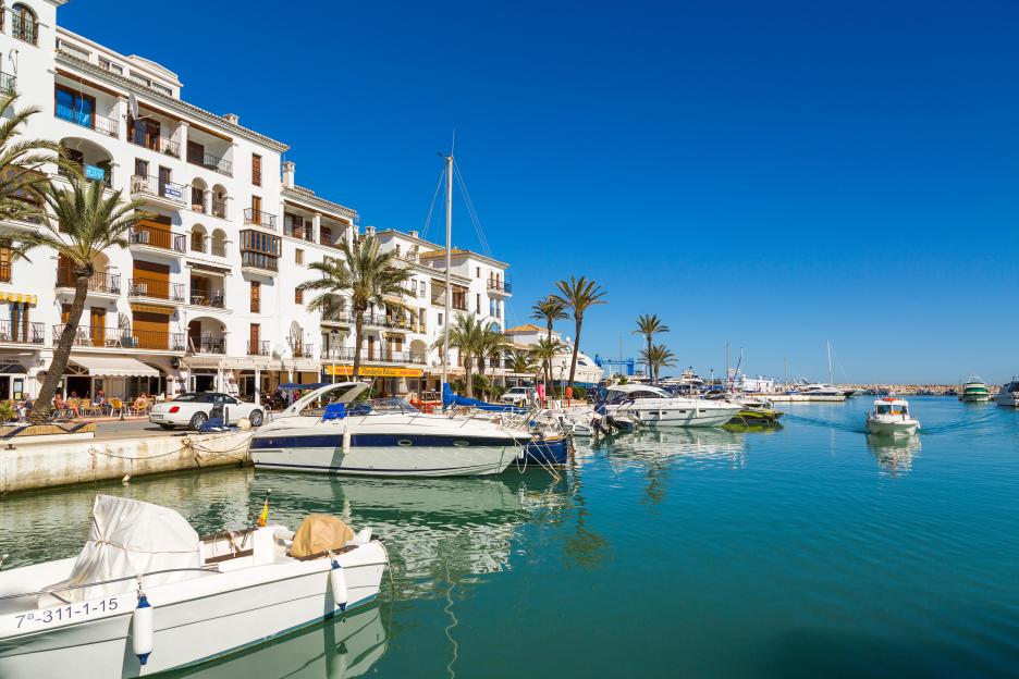 Marina. Puerto Deportivo La Duquesa, Manilva. Malaga province Costa del Sol. Andalusia Southern Spain, Europe